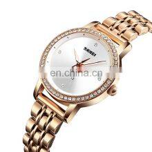Fashion SKMEI 1311 Womens Watch Excellence Quartz Japan Movt Quartz Watch Diamond Stainless Steel Luxury Watch Rose Gold thumbnail-3