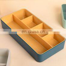 Multi Color Bedroom Sundries Storage Box Plastic Office Stationery Box