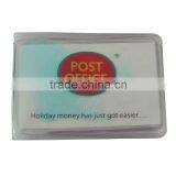 Clear credit card holder id card case business card holder with 8 pockets for post office