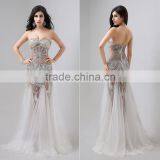 C23227B Chiffon Vestido de Festa Special Occasion Gowns Hand Beading A-line Long Elegant Prom Dresses 2016 for Party Dress