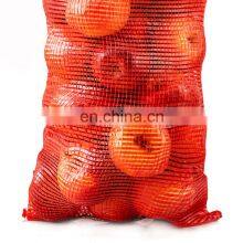 Wholesale Price Custom Size Colors Raschel PP/PE Firewood Mesh Bags Nylon Vegetable Drawstring Mesh Bags for Onions thumbnail-3