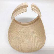 Fisherman Sun Visor Hat Uv Protection Empty Top Straw Hat Women's Beach Sun Visor thumbnail-3