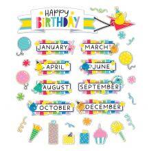 Happy Birthday Bulletin Board Set, 20 Pieces, Bulletin Board Decorations, Birthday Board Classroom, Birthday Bulletin Board Decorations, Classroom Birthday, Classroom Decorations, Birthday Boards thumbnail-2