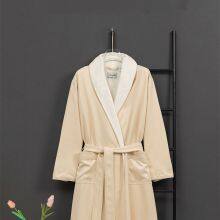 European Size Shell :Microfiber and Terry Lining Bathrobe ,SPA Bathrobe/OEM thumbnail-2
