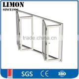 White Color Aluinum Frame bi Fold Windows and Doors With Double Glazed thumbnail-1