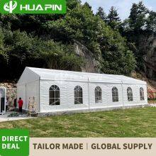 Guangzhou 10x20m 200 People Outdoor Lawn Marquee Wedding Pegs and Chairs Quick Installation Assembly Alumina Alloy Event Tent