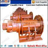 Low Energy Consumption Low Noise 40 Ton Hydraulic Winch