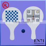 Barbie Mini Outdoor Game Wooden Carbon Beach Racket With Beach Ball and Chess for Kids Wholesale