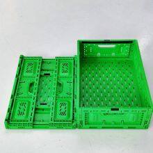 FIRST Wholesale Folding Plastic Fruit Crate Vegetable Crates Plastic Heavy Duty Stackable Storage Moving Box thumbnail-3