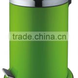 3L metal rubbish bin with arched cover and bottom