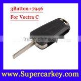 Best Quality 3 Button Flip Remote Key 433MHZ For Opel Vectra C With 7946 thumbnail-1
