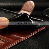 2016 Wholesale PU Leather Smart Phone Real Leather Phone Cover for Iphone 6 Wallet Case Quality Choice thumbnail-3