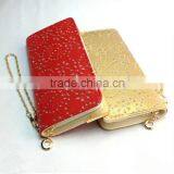 New Eco-friendly pu Diamond Wallet Ladies Long Style Clutch Purse thumbnail-2
