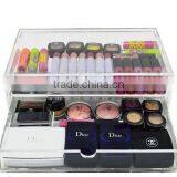 Makeup Cosmetics Jewelry Organizer Clear Acrylic Display Box Storage