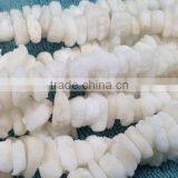 Natural Gemstone Nugget White Coral With Centre Drill thumbnail-1