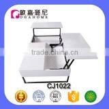 Sofa Center Table High Gloss Top Glass Modern Foling Coffee Table Storge Coffee Table