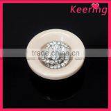 40mm Round Resin Rhinestone Buttons WBK-1185