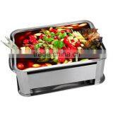 Restaurant Equipment Charcoal Hot Food Warmer for Sale