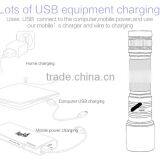 USA Imported LED Flashlight With USB Charger thumbnail-6