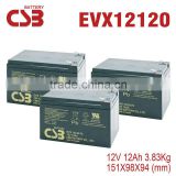 Car Battery CSB Rechargeable EVX-12120