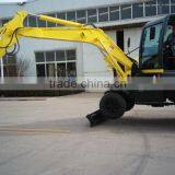 8ton Excavator Mini Wheel Excavator 6ton,7ton,8ton,10ton for Exporting thumbnail-1