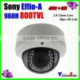 800TVL CCTV Camera Sony Effio Varifocal Lens Camera Manual Zoom 2.8-12mm IR Cut Video Surveillance Home Alarm System thumbnail-1