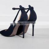 Imported Custom Latest New Design Leather Italian Laties Shoes Woman Shoes thumbnail-4