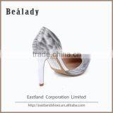Hot Sale 2016 Customized Glitter Leather Upper Prom Pumps Women Dress Shoes thumbnail-4