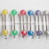 UV Acrlylic Tongue Ring Body Piercing thumbnail-1