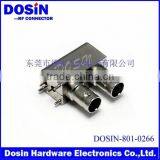 Hot Sell R/A 75 Ohm Zinc Alloy 3G HD SDI 2X1 Bnc rf Coaxial Connector thumbnail-1