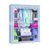 Bedroom Furniture Fabric Cheap Folding Cupboard Wardrobe thumbnail-1