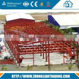 Pre engineering high rise hotel two story prefabricated steel structure building