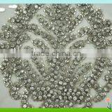 2015 Newest Sew on Tulle Patch With Rhinestone for Bridal Dress thumbnail-4