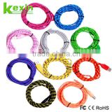 Best Price USB Charging Cable ,Colorful Micro Braided USB Cable for Android Samsung
