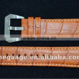 2016 Fashion Croco grain calf leather watch band leather watch strap