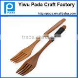 7.1 Inch Wooden Forks - Disposable Wood Cutlery Silverware