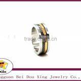 High Quality Couple Rings for Women Men Cubic Zirconia Wedding Ring18K Gold Plated Wedding Rings Stainless Steel Men Rings thumbnail-1