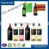 Hot Stamped Printing Logo Adhesive Paper Wine Label