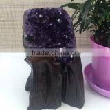 Natural Quadrate Similar Amethyst Geode Uruguay Crystal Cluster Ornaments