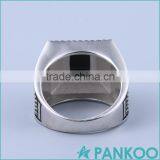 Wholesale Retro Top Tier Black Gems 925 Sterling Silver Rings Engagement Ring thumbnail-4