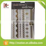 Tattoo Sticker Type and Temporary Feature Gold Foil Temporary Tattoos thumbnail-4