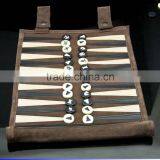 Custom Chinese Real Leather Backgammon