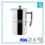 1000ml stainless steel double wall coffee french press