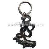 Silk Logo 3d Laser Engraving Crystal Glass Keychain thumbnail-4