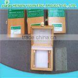 10 Pieces School Students Learning Wooden Microscope Prepared Slides Box