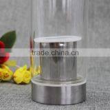 Hot Sale Glass Drinking Bottle With Metal Cap thumbnail-4