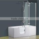 Acrylic Massage Walk in Bathtub With Glass Door thumbnail-3