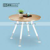 Steel Wooden Round Table Negotiation Table