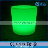 Battery Rechargeable Rgb Color Led Light Bar Chair Furniture, Plastic Led Glowing Stool