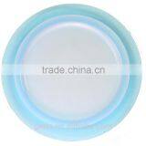 GRS Colorful Edge Glass Charger Plates